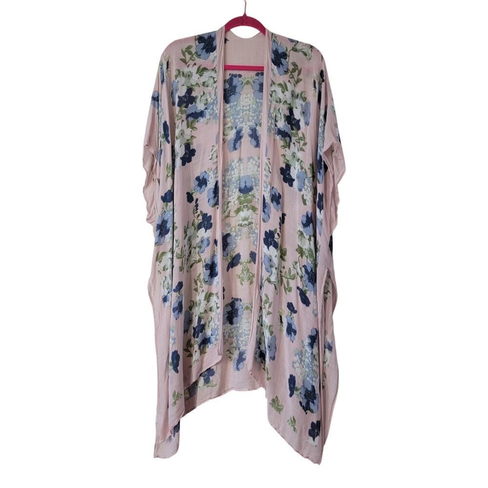 Boho Whimsy Coquette Floral Kimono Style Cover Up